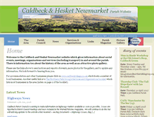 Tablet Screenshot of caldbeck.org.uk